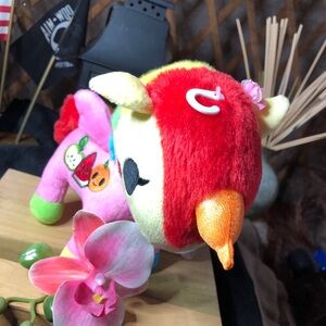 Tokidoki Pink Unicorn Plush with Colorful Accents